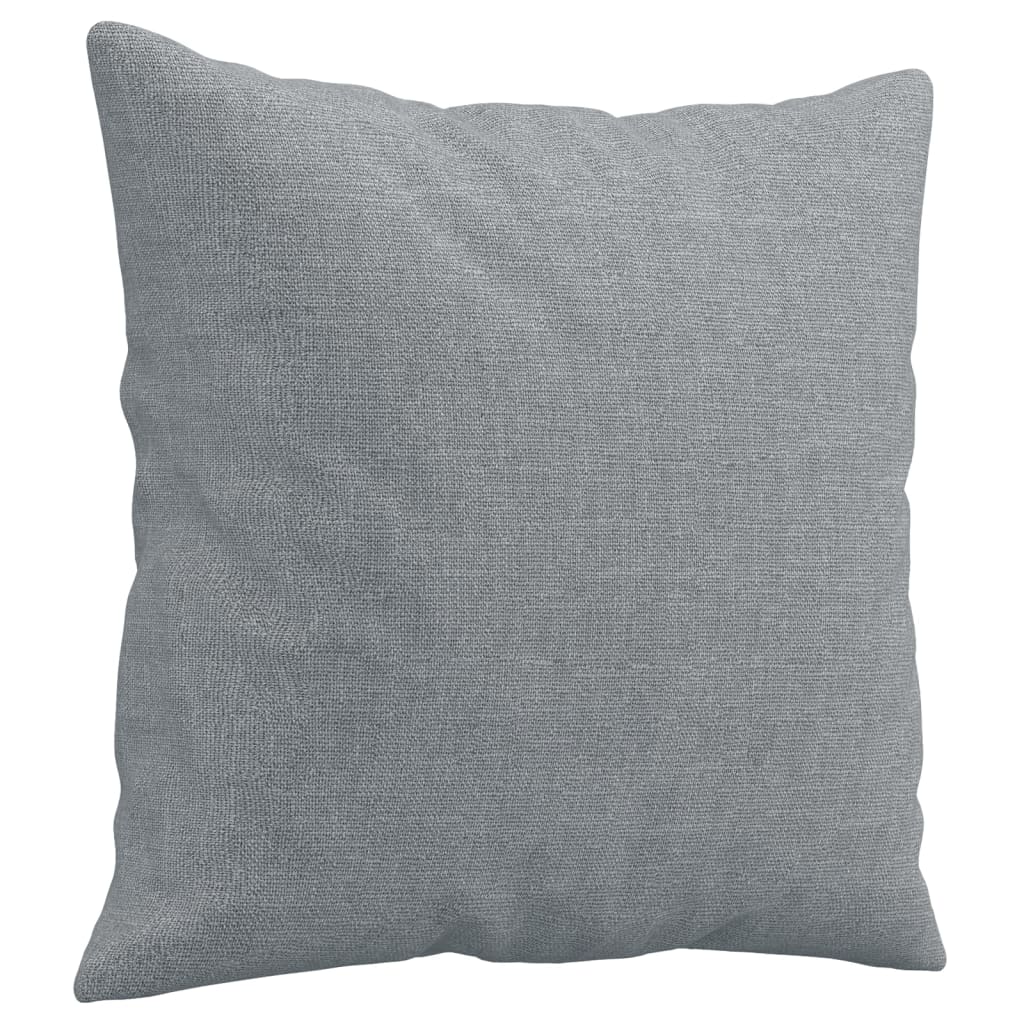 vidaXL Set de canapele cu perne, 2 piese, gri deschis, material textil vidaXL Set de canapele cu perne, 2 piese, gri deschis, material textil