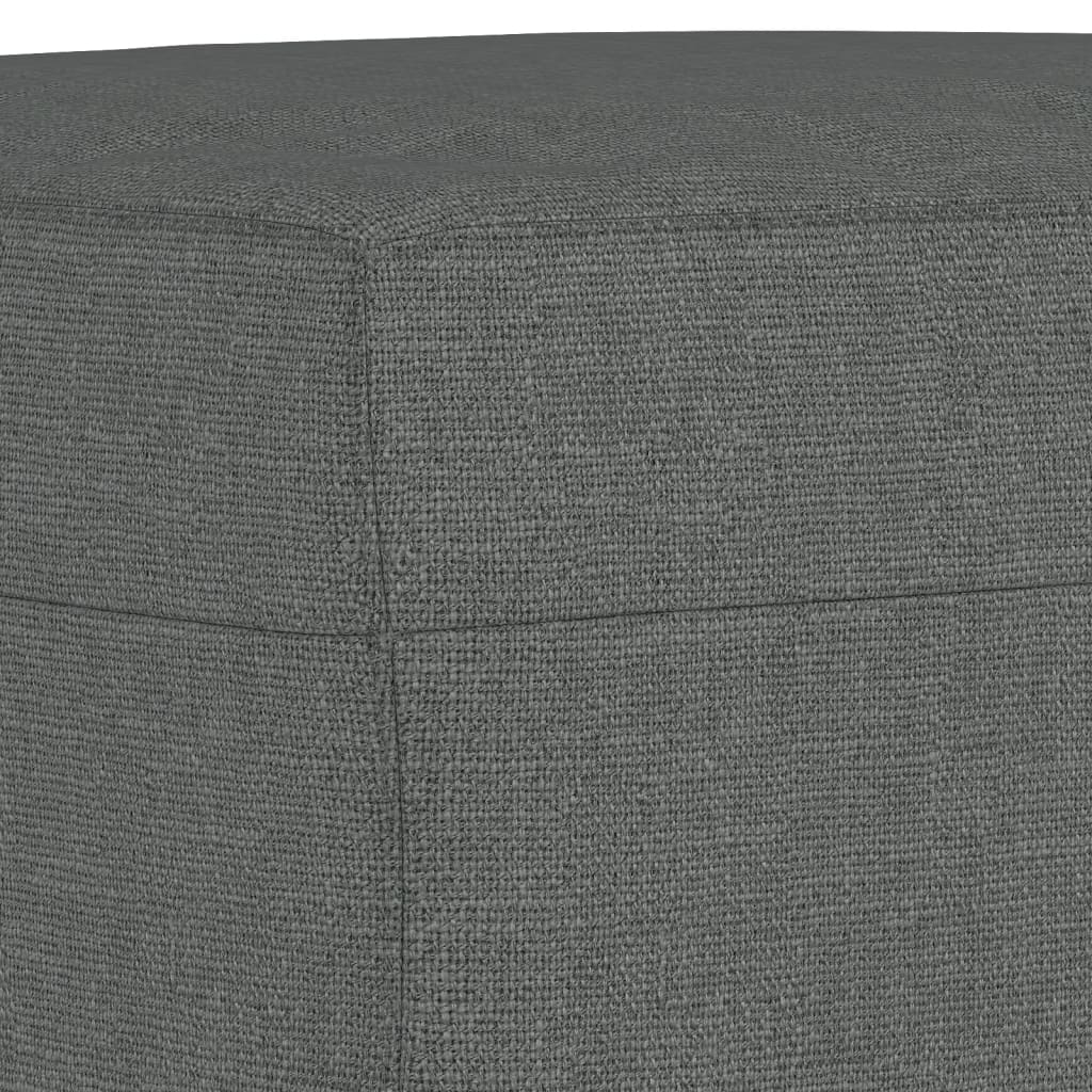 vidaXL Set de canapele cu perne, 3 piese, gri închis, textil vidaXL Set de canapele cu perne, 3 piese, gri închis, textil