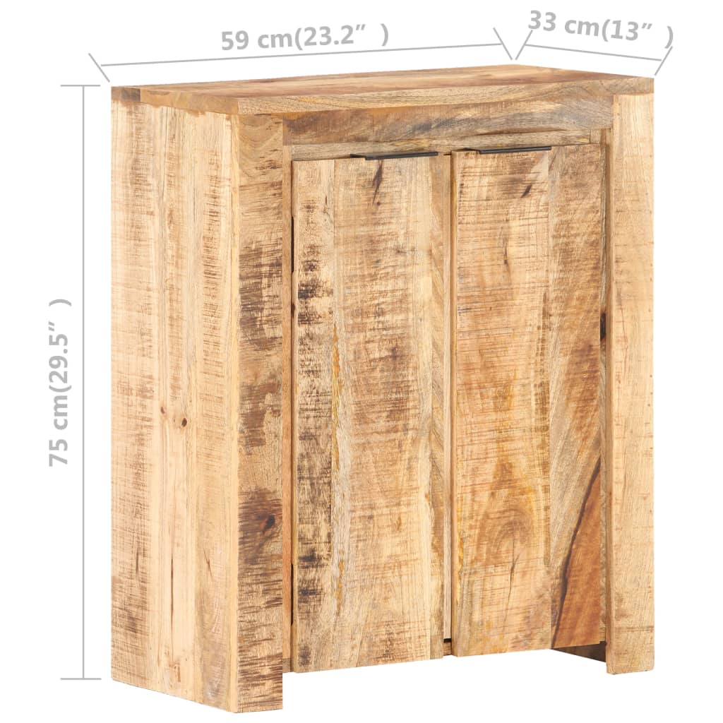 vidaXL Servantă, 59 x 33 x 75 cm, lemn de mango nefinisat vidaXL Servantă, 59 x 33 x 75 cm, lemn de mango nefinisat