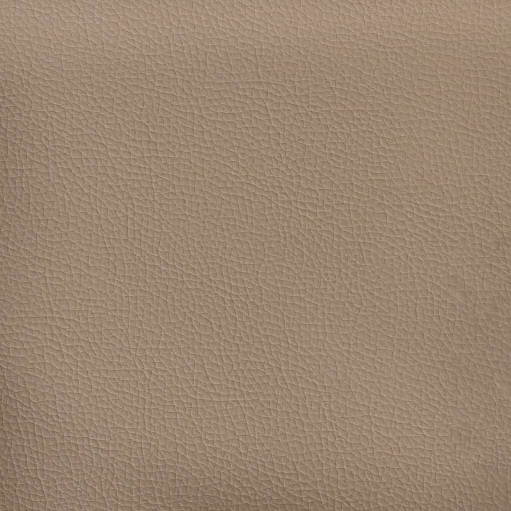 vidaXL Set de canapele cu perne, 2 piese, cappuccino, piele ecologică