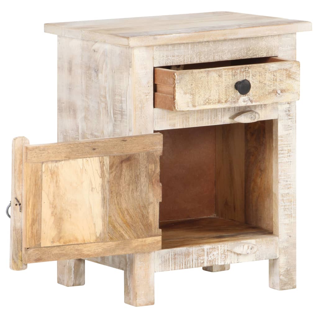 vidaXL Noptieră, 40x30x50 cm, lemn de acacia nefinisat vidaXL Noptieră, 40x30x50 cm, lemn de acacia nefinisat