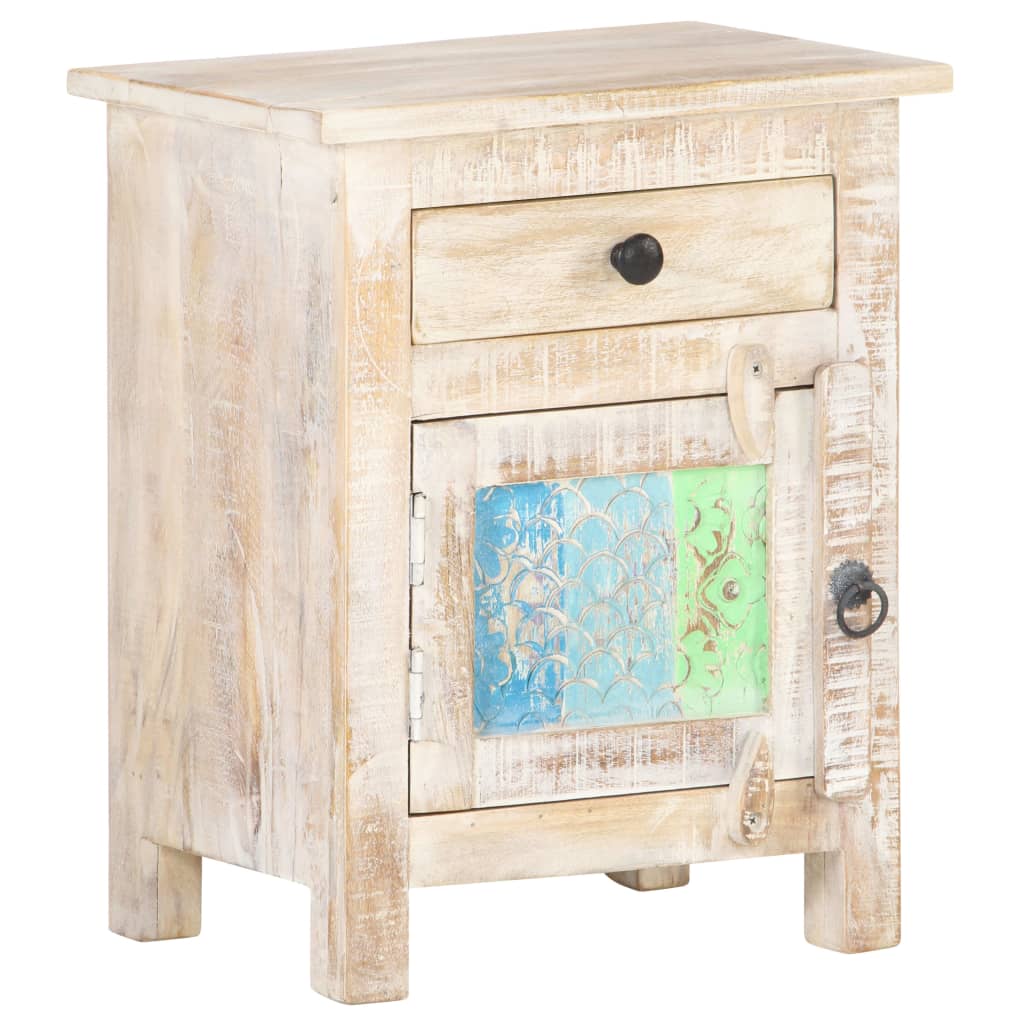 vidaXL Noptieră, 40x30x50 cm, lemn de acacia nefinisat vidaXL Noptieră, 40x30x50 cm, lemn de acacia nefinisat