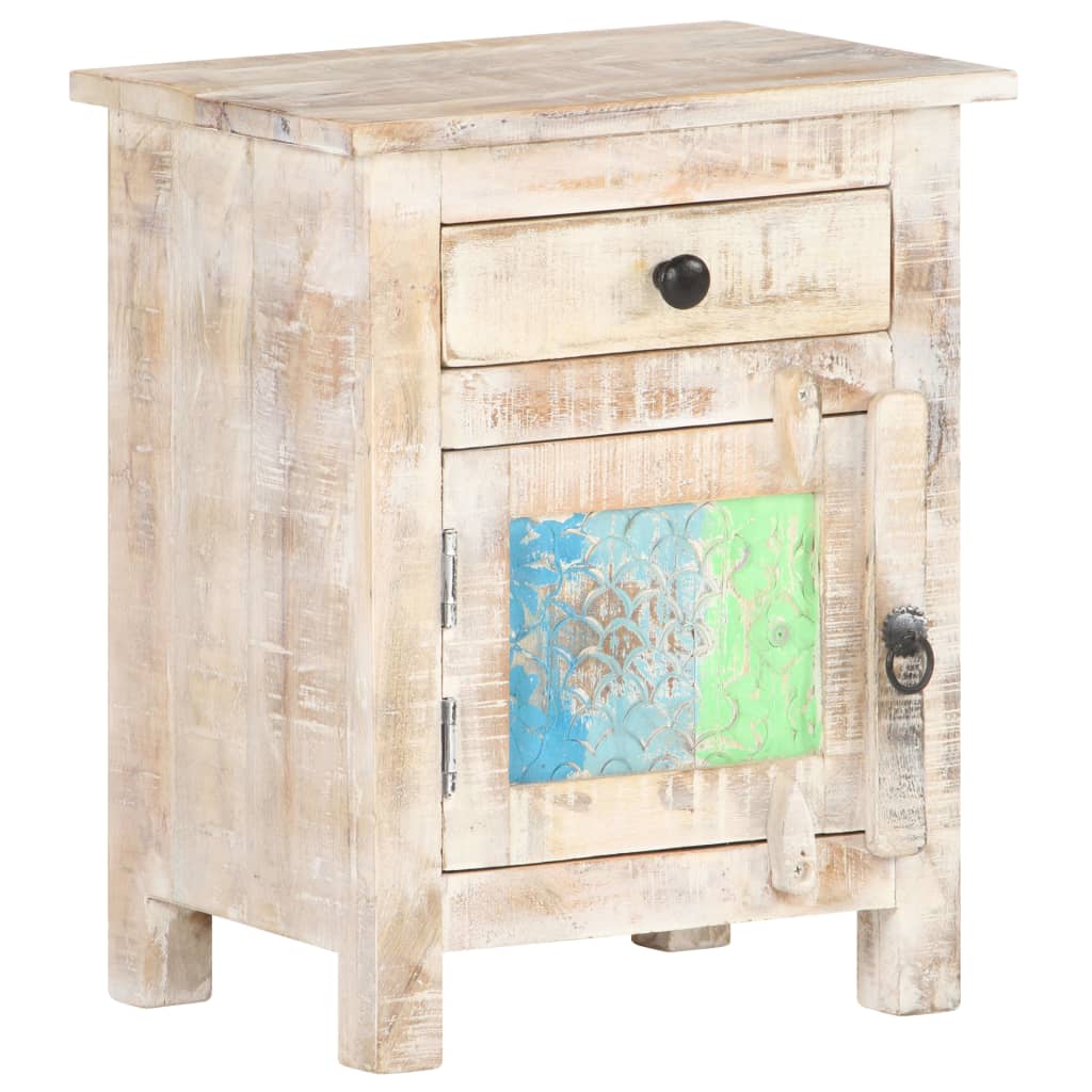 vidaXL Noptieră, 40x30x50 cm, lemn de acacia nefinisat vidaXL Noptieră, 40x30x50 cm, lemn de acacia nefinisat