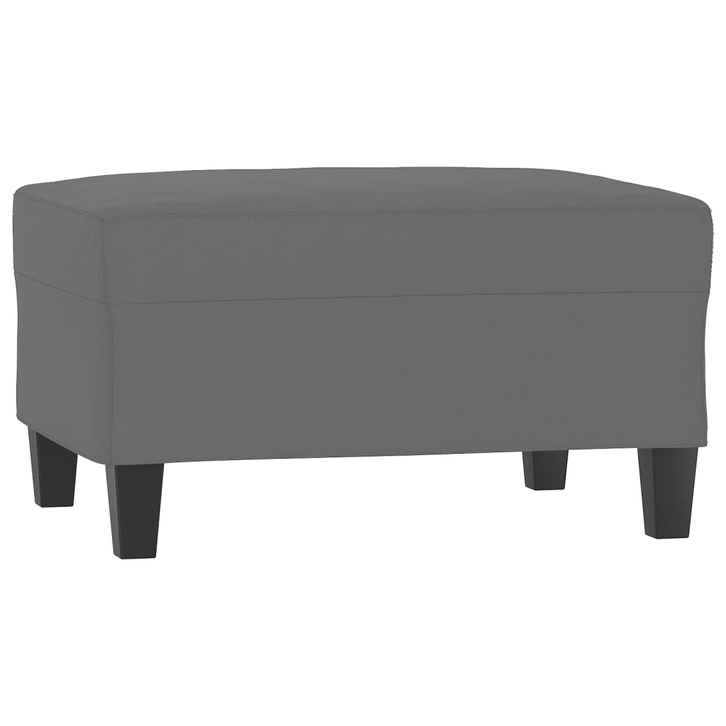 vidaXL Set de canapele cu perne, 2 piese, gri închis, microfibră