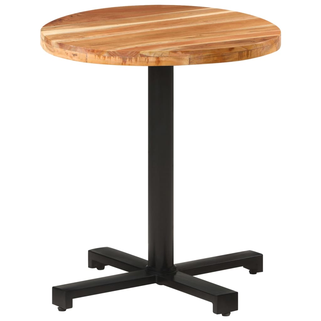 vidaXL Masă de bistro, Ø70x75 cm, lemn masiv de acacia, rotundă