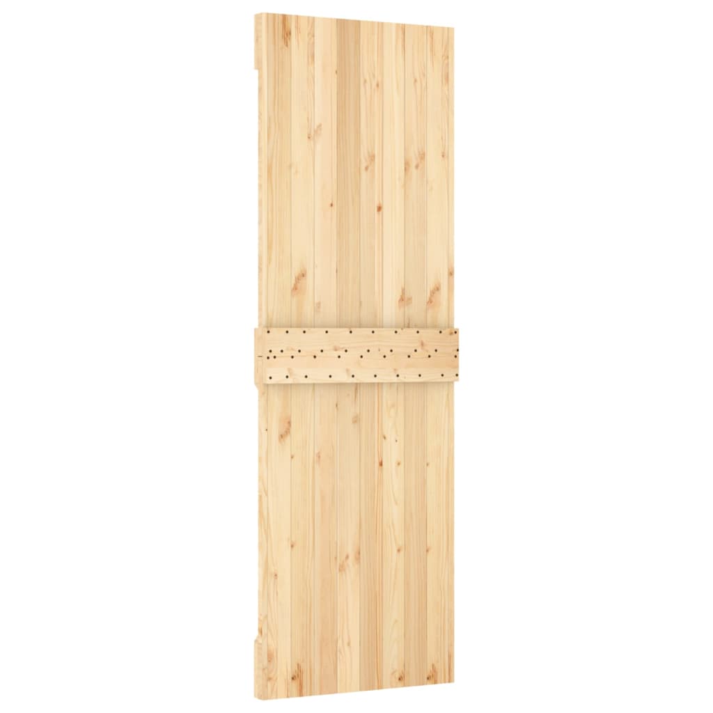 vidaXL Ușă glisantă cu set de feronerie 70x210 cm, lemn masiv de pin vidaXL Ușă glisantă cu set de feronerie 70x210 cm, lemn masiv de pin
