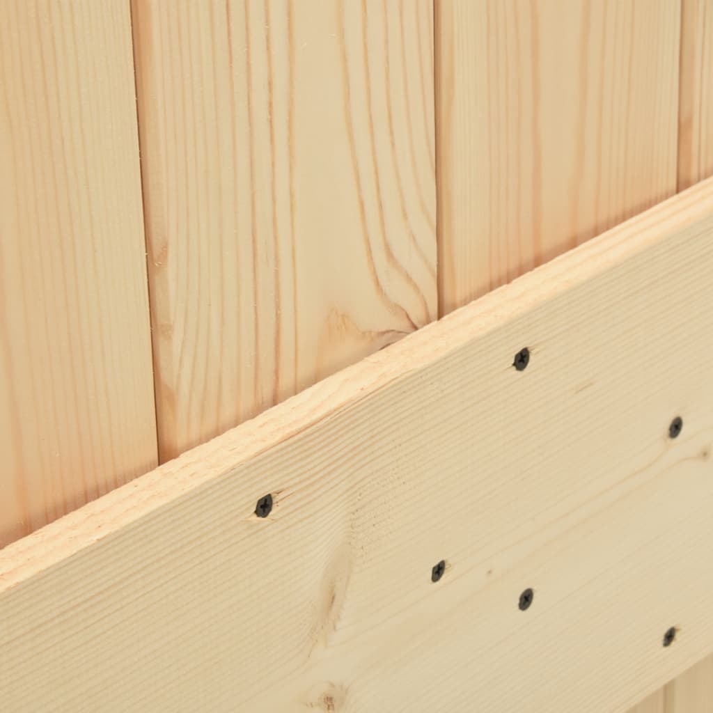 vidaXL Ușă glisantă cu set de feronerie 70x210 cm, lemn masiv de pin vidaXL Ușă glisantă cu set de feronerie 70x210 cm, lemn masiv de pin