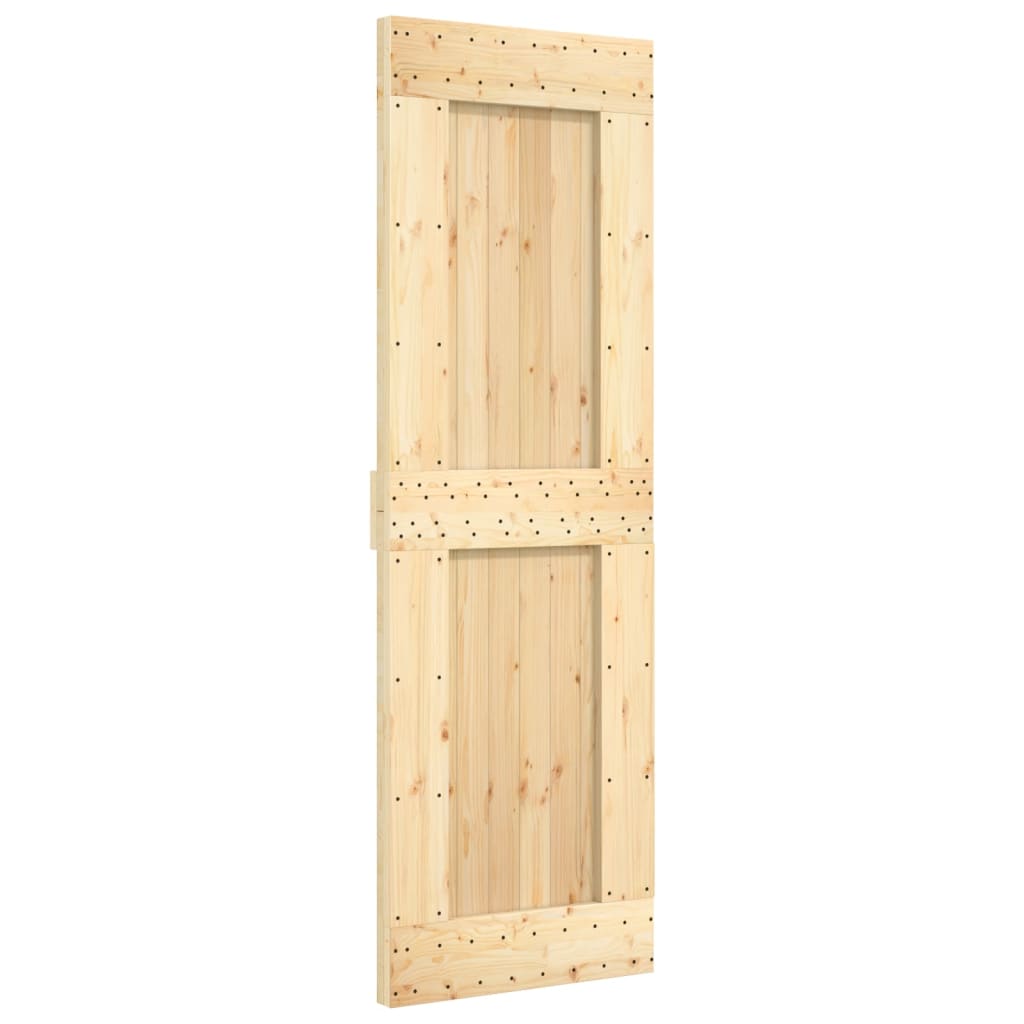 vidaXL Ușă glisantă cu set de feronerie 70x210 cm, lemn masiv de pin vidaXL Ușă glisantă cu set de feronerie 70x210 cm, lemn masiv de pin