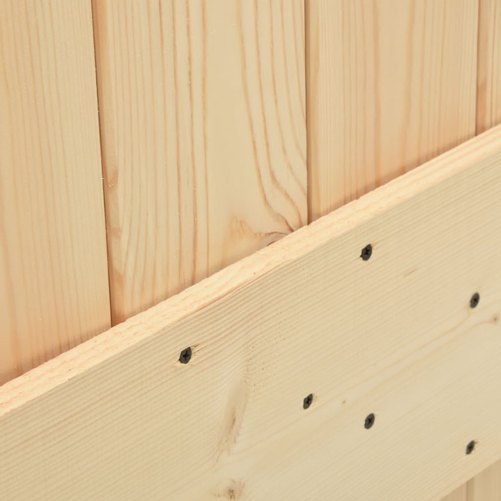 vidaXL Ușă glisantă cu set de feronerie 70x210 cm, lemn masiv de pin vidaXL Ușă glisantă cu set de feronerie 70x210 cm, lemn masiv de pin