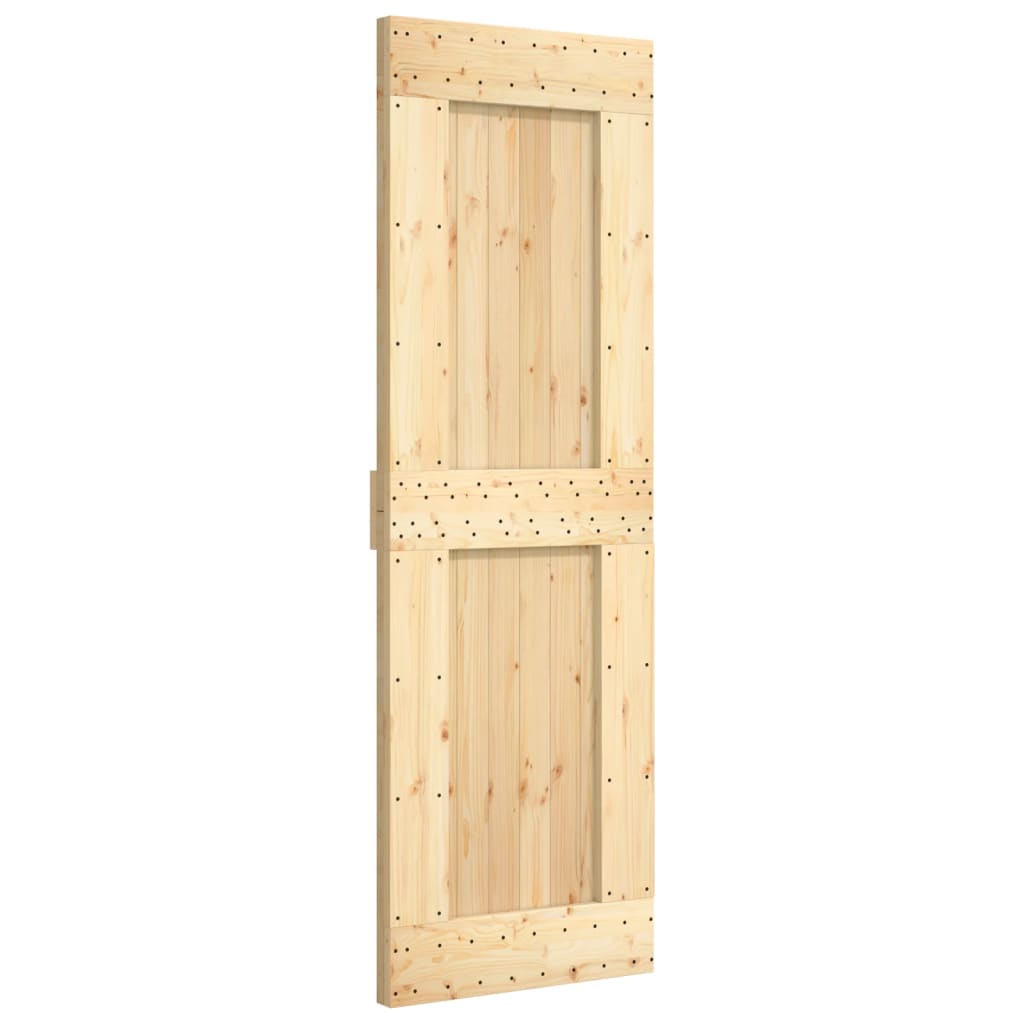 vidaXL Ușă glisantă cu set de feronerie 70x210 cm, lemn masiv de pin vidaXL Ușă glisantă cu set de feronerie 70x210 cm, lemn masiv de pin