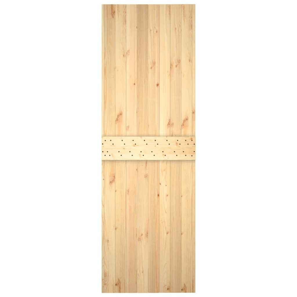 vidaXL Ușă glisantă cu set de feronerie 70x210 cm, lemn masiv de pin vidaXL Ușă glisantă cu set de feronerie 70x210 cm, lemn masiv de pin