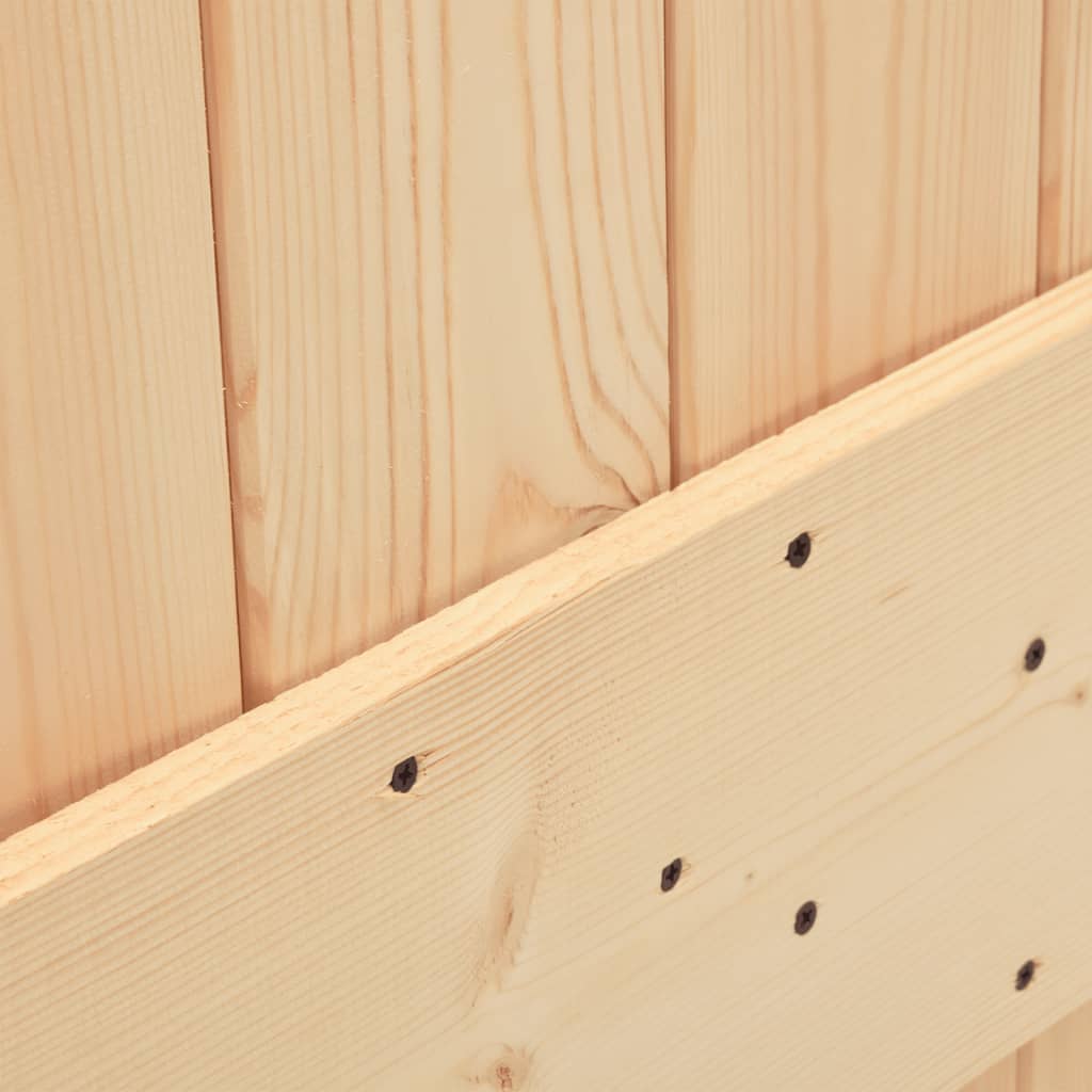 vidaXL Ușă glisantă cu set de feronerie 70x210 cm, lemn masiv de pin vidaXL Ușă glisantă cu set de feronerie 70x210 cm, lemn masiv de pin
