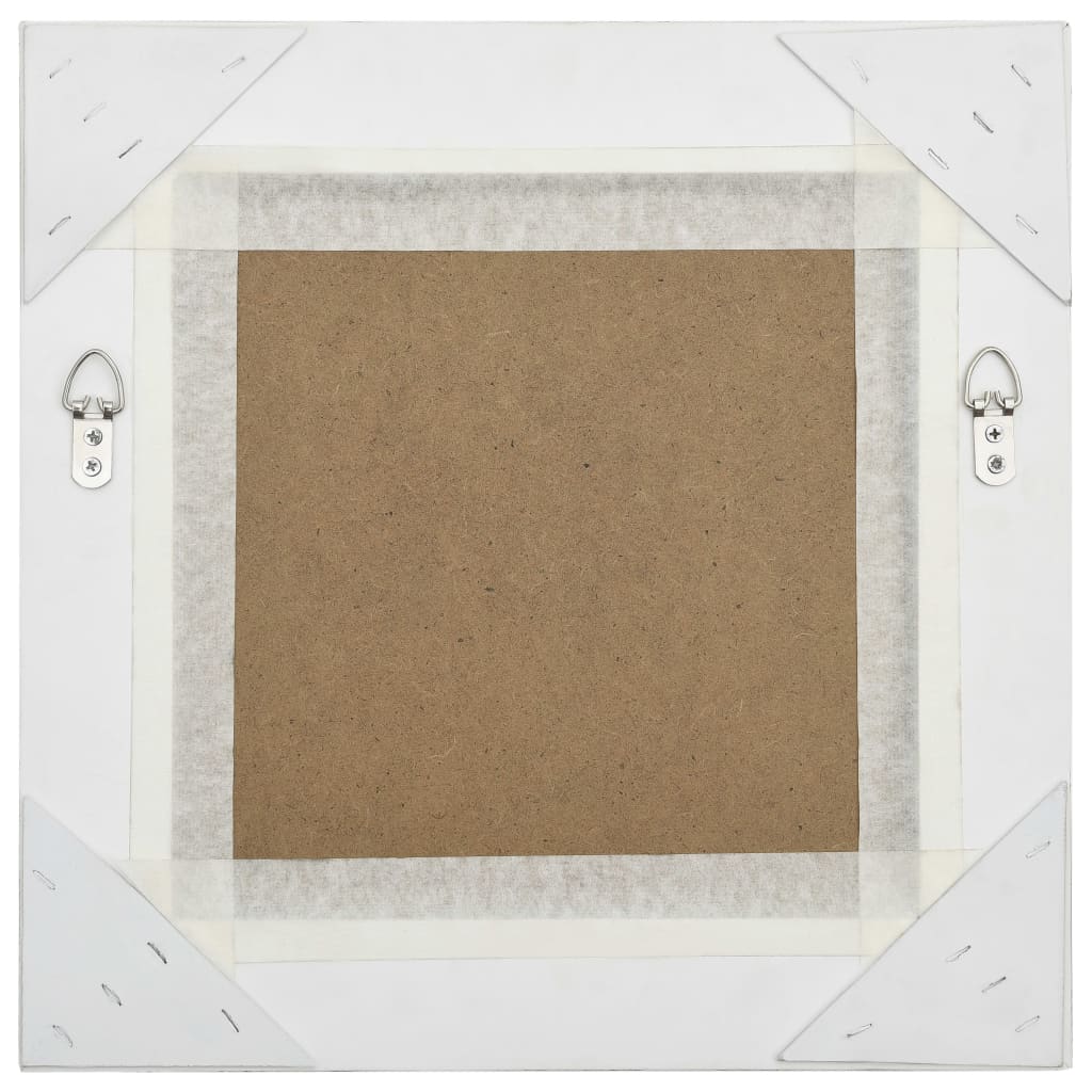 vidaXL Oglindă de perete în stil baroc, argintiu, 40 x 40 cm vidaXL Oglindă de perete în stil baroc, argintiu, 40 x 40 cm