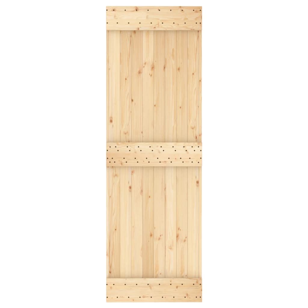 vidaXL Ușă glisantă cu set de feronerie 70x210 cm, lemn masiv de pin vidaXL Ușă glisantă cu set de feronerie 70x210 cm, lemn masiv de pin