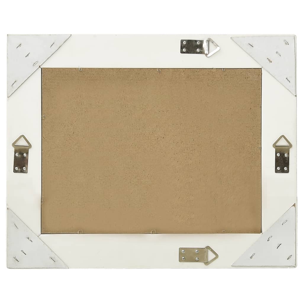 vidaXL Oglindă de perete în stil baroc, alb, 50 x 40 cm
