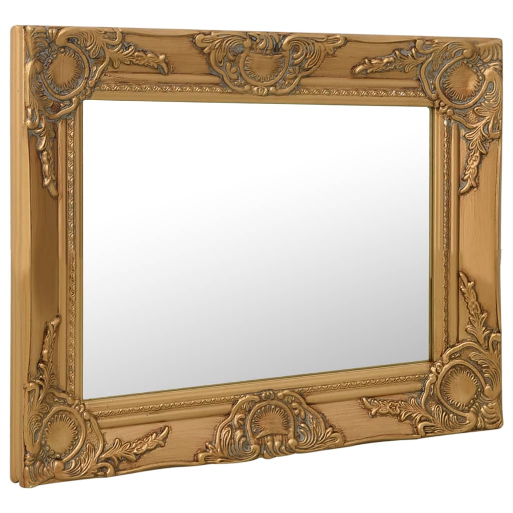 vidaXL Oglindă de perete în stil baroc, auriu, 50 x 40 cm vidaXL Oglindă de perete în stil baroc, auriu, 50 x 40 cm