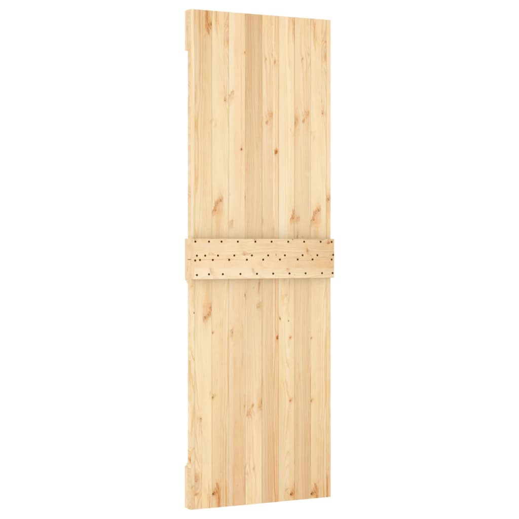 vidaXL Ușă glisantă cu set de feronerie 70x210 cm, lemn masiv de pin vidaXL Ușă glisantă cu set de feronerie 70x210 cm, lemn masiv de pin