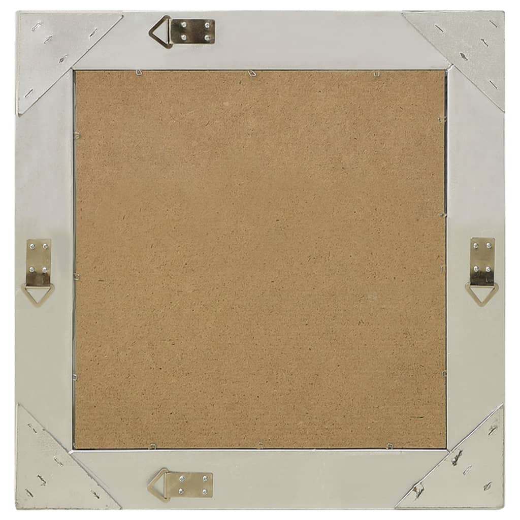 vidaXL Oglindă de perete în stil baroc, argintiu, 50 x 50 cm vidaXL Oglindă de perete în stil baroc, argintiu, 50 x 50 cm