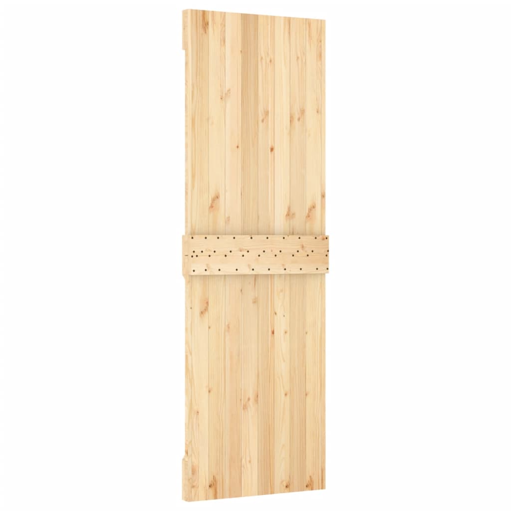 vidaXL Ușă glisantă cu set de feronerie 70x210 cm, lemn masiv de pin vidaXL Ușă glisantă cu set de feronerie 70x210 cm, lemn masiv de pin