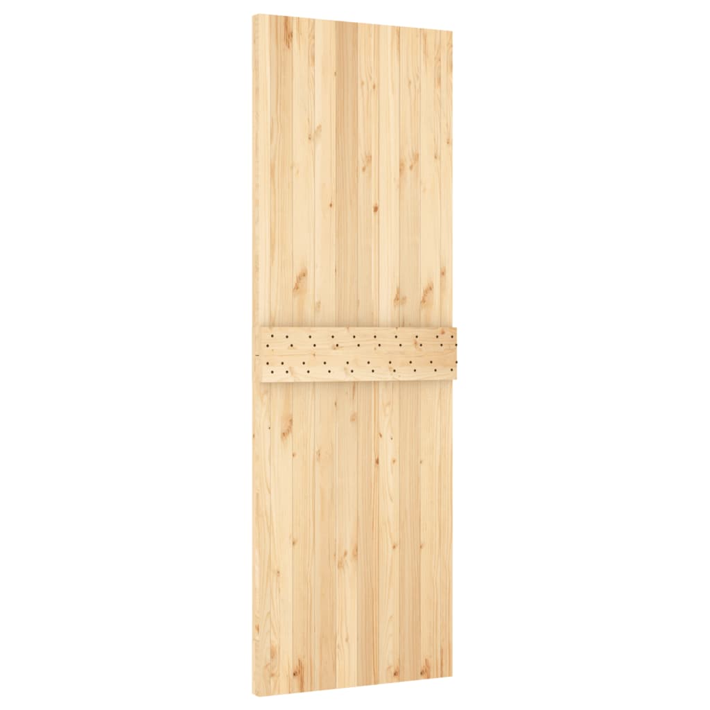 vidaXL Ușă glisantă cu set de feronerie 70x210 cm, lemn masiv de pin vidaXL Ușă glisantă cu set de feronerie 70x210 cm, lemn masiv de pin