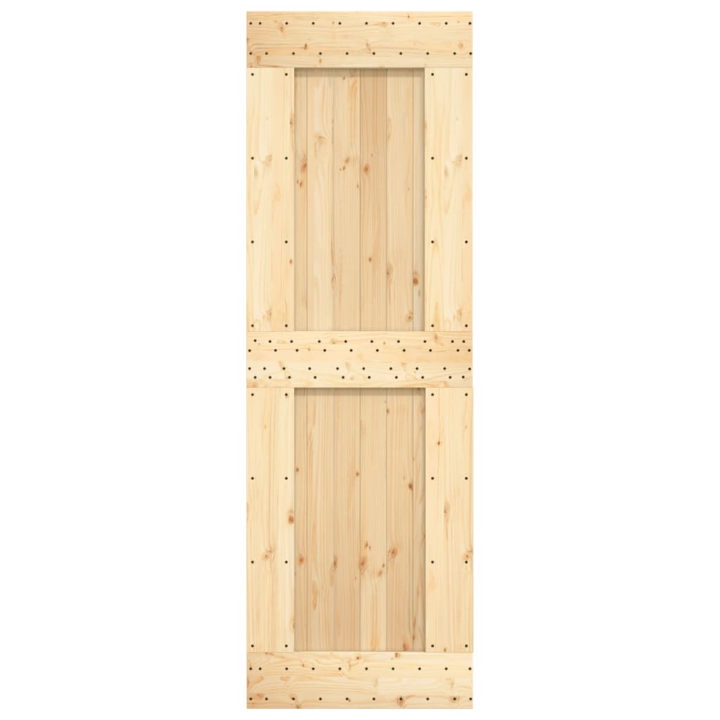 vidaXL Ușă glisantă cu set de feronerie 70x210 cm, lemn masiv de pin vidaXL Ușă glisantă cu set de feronerie 70x210 cm, lemn masiv de pin