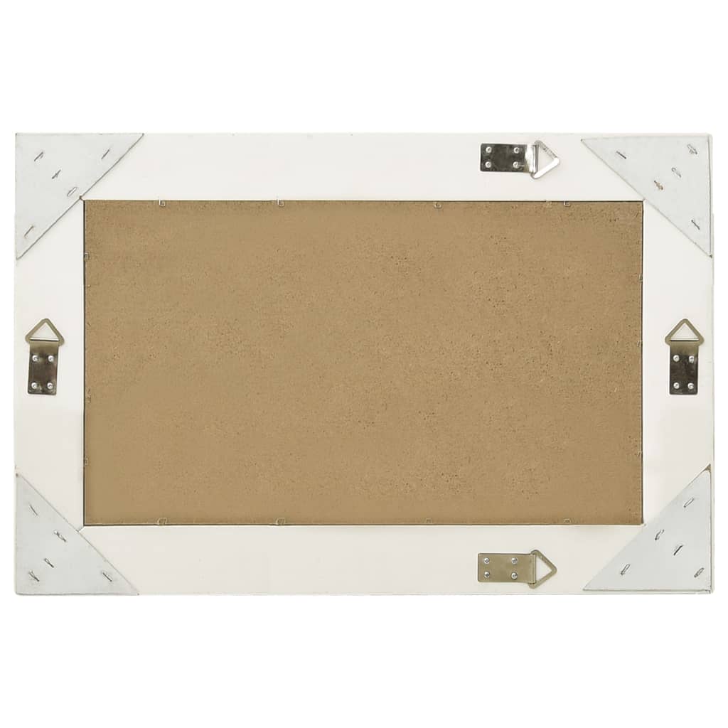 vidaXL Oglindă de perete în stil baroc, alb, 60 x 40 cm vidaXL Oglindă de perete în stil baroc, alb, 60 x 40 cm