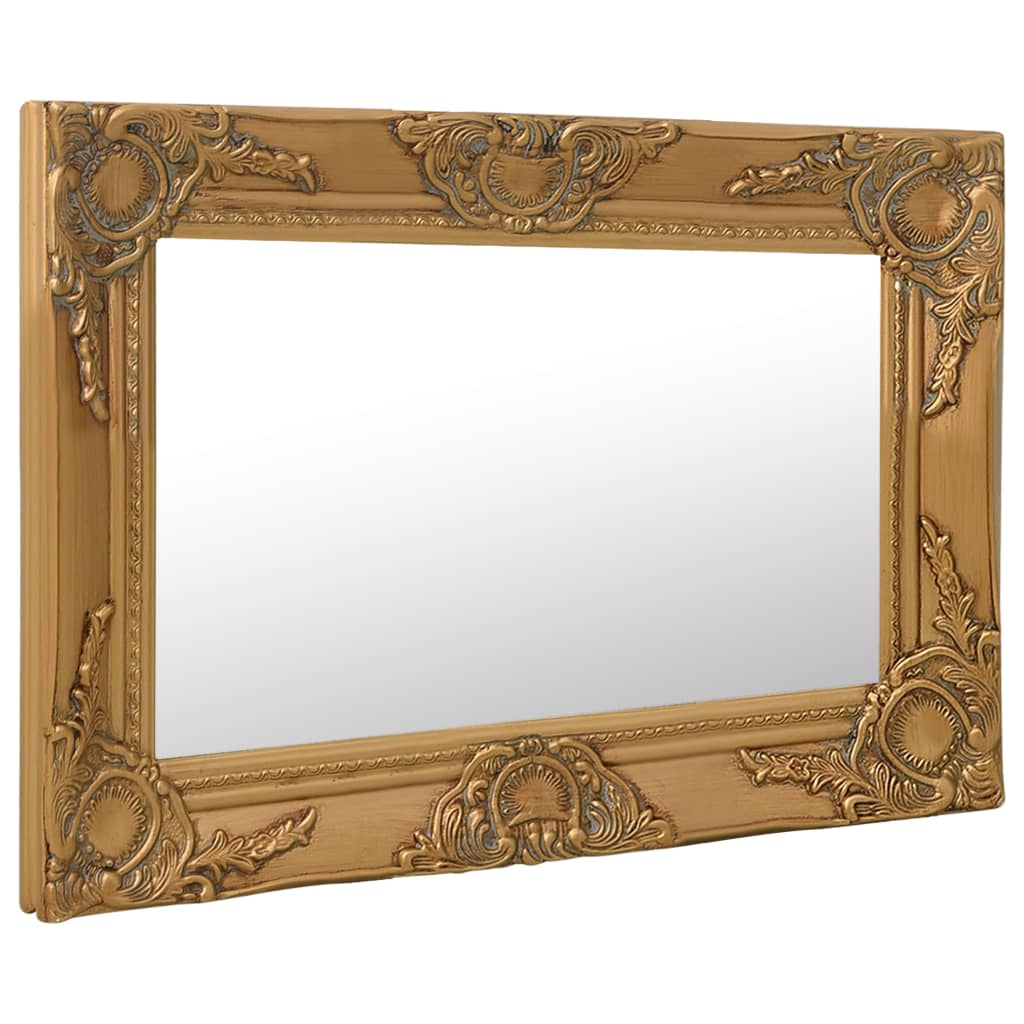 vidaXL Oglindă de perete în stil baroc, auriu, 60 x 40 cm vidaXL Oglindă de perete în stil baroc, auriu, 60 x 40 cm