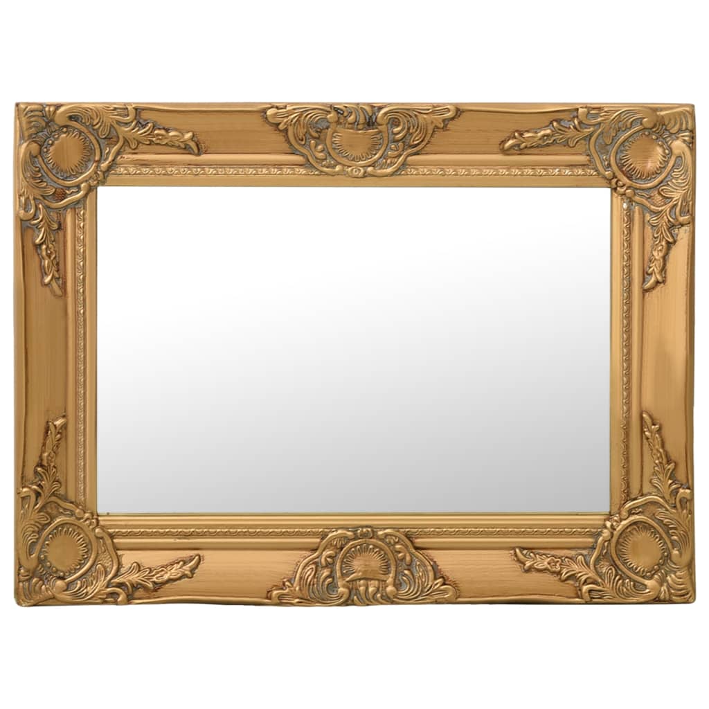 vidaXL Oglindă de perete în stil baroc, auriu, 60 x 40 cm vidaXL Oglindă de perete în stil baroc, auriu, 60 x 40 cm