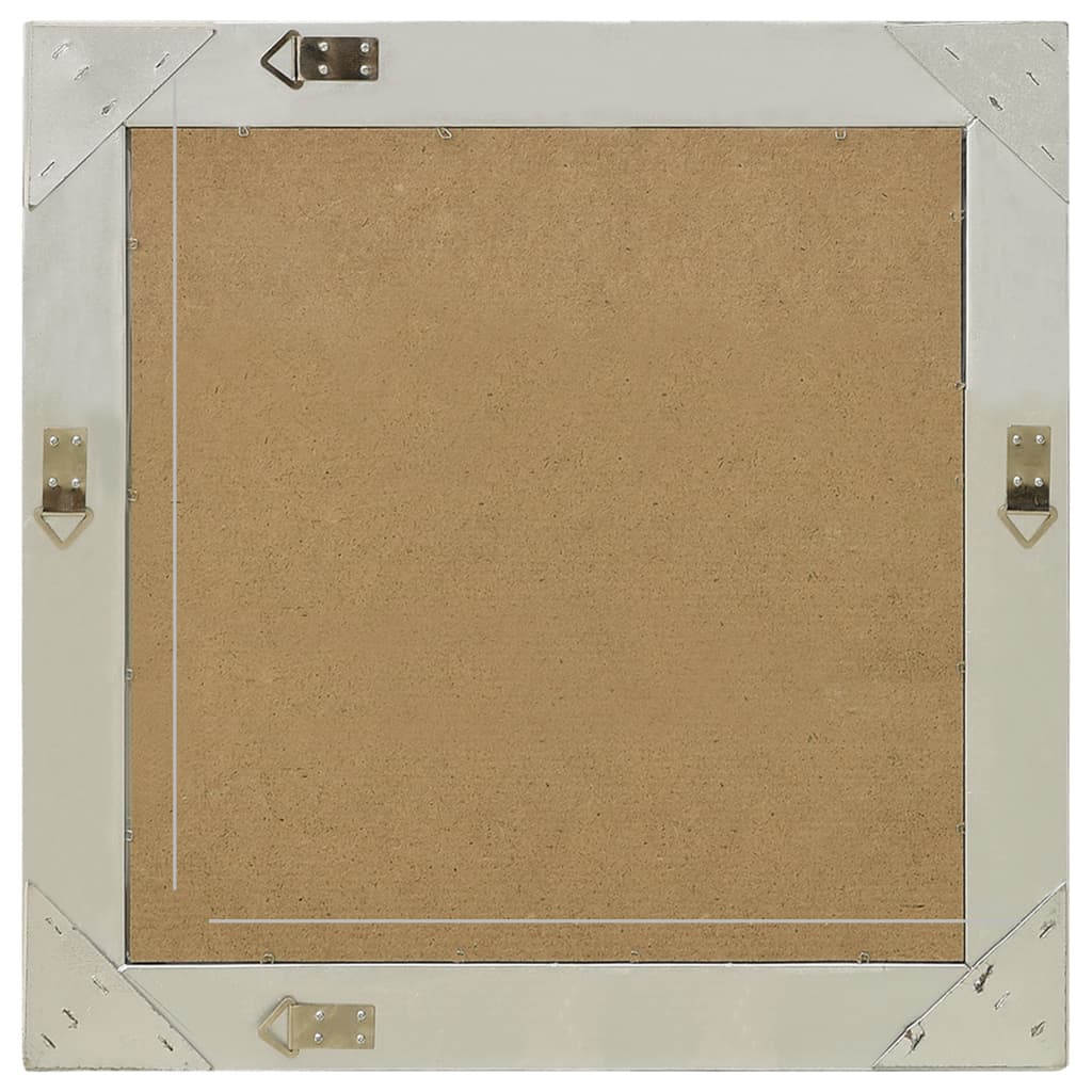 vidaXL Oglindă de perete în stil baroc, argintiu, 60 x 60 cm vidaXL Oglindă de perete în stil baroc, argintiu, 60 x 60 cm