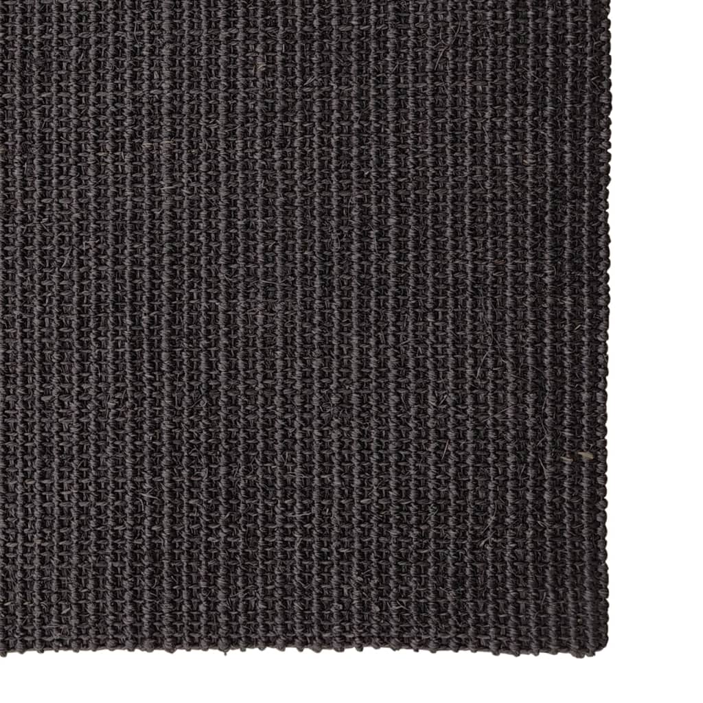 vidaXL Covor din sisal pentru ansamblu de zgâriat, negru, 80x300 cm vidaXL Covor din sisal pentru ansamblu de zgâriat, negru, 80x300 cm
