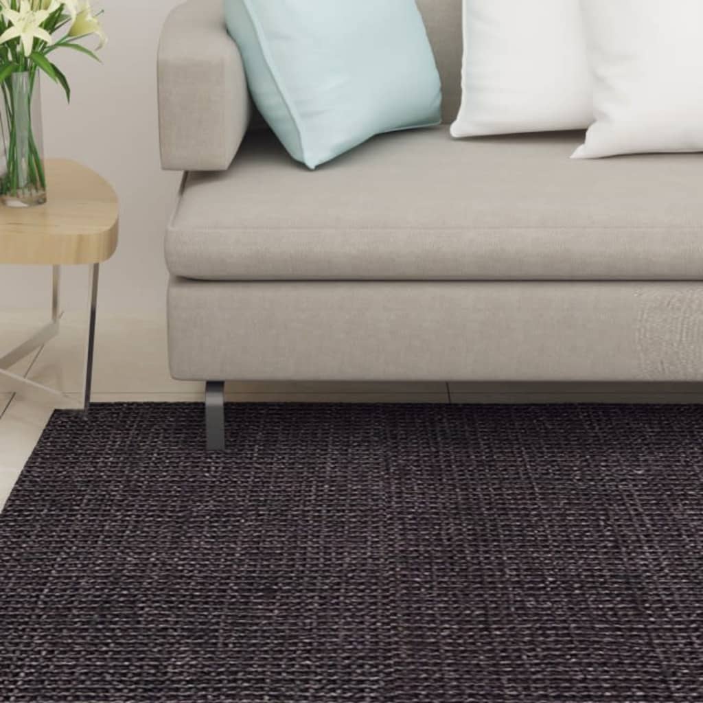 vidaXL Covor din sisal pentru ansamblu de zgâriat, negru, 80x300 cm vidaXL Covor din sisal pentru ansamblu de zgâriat, negru, 80x300 cm