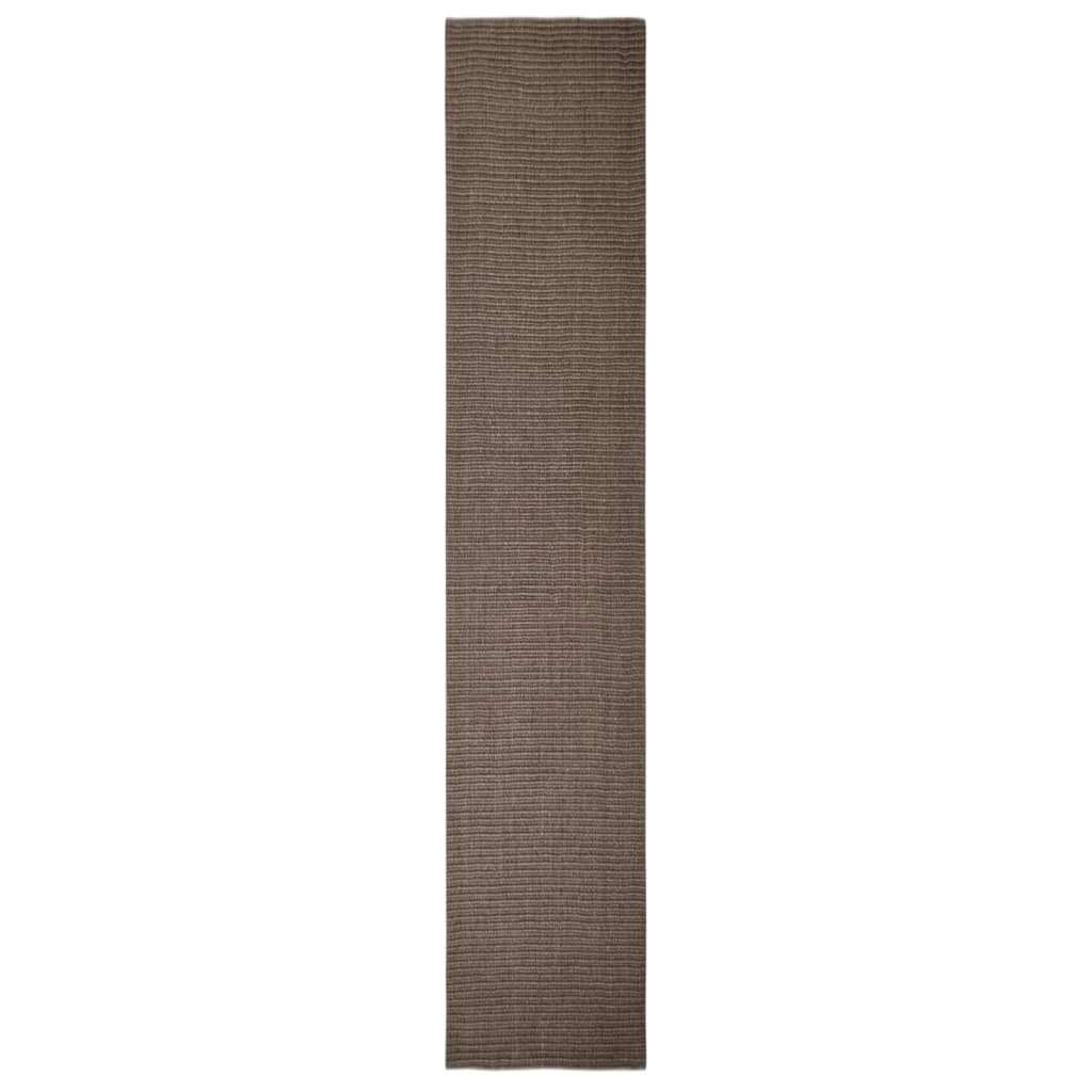vidaXL Covor din sisal pentru ansamblu de zgâriat, maro, 66x350 cm