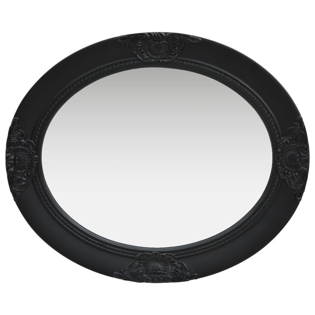 vidaXL Oglindă de perete în stil baroc, negru, 50 x 60 cm vidaXL Oglindă de perete în stil baroc, negru, 50 x 60 cm