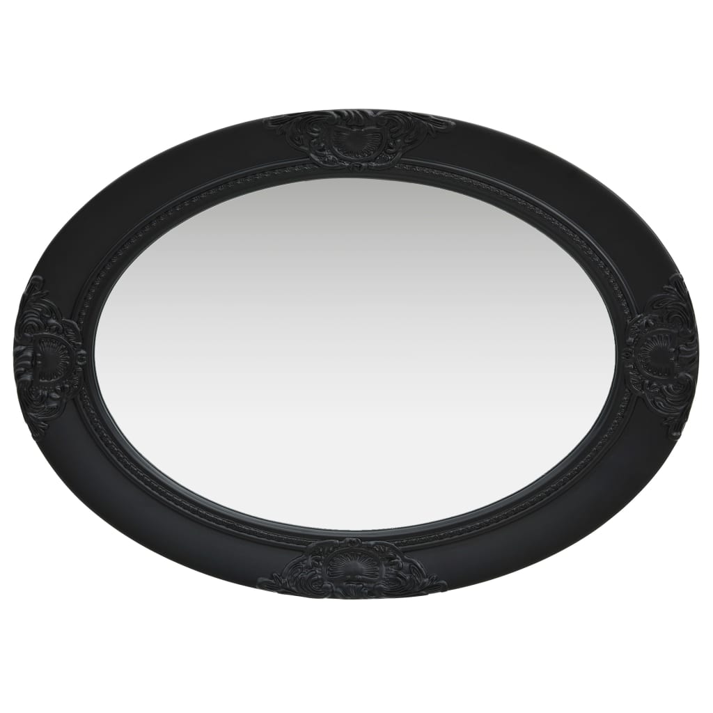 vidaXL Oglindă de perete în stil baroc, negru, 50 x 70 cm vidaXL Oglindă de perete în stil baroc, negru, 50 x 70 cm