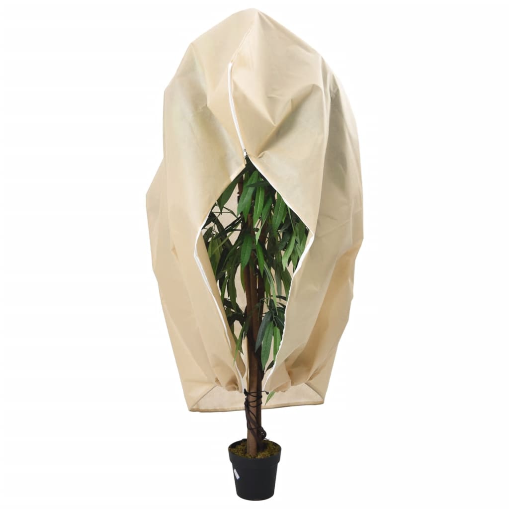 vidaXL Protecție de fleece plante cu fermoar 10 buc 70 g/m² 3,93x3,5 m