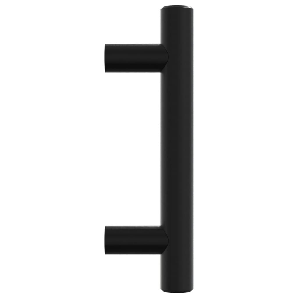 vidaXL Mânere de dulap, 20 buc., negru, 64 mm, oțel inoxidabil vidaXL Mânere de dulap, 20 buc., negru, 64 mm, oțel inoxidabil