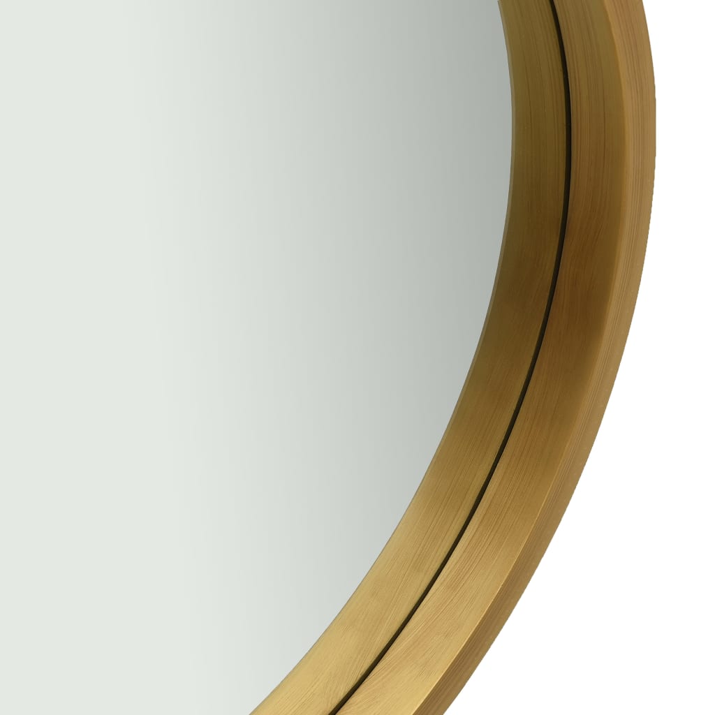 vidaXL Oglindă de perete cu o curea, 50 cm, auriu vidaXL Oglindă de perete cu o curea, 50 cm, auriu