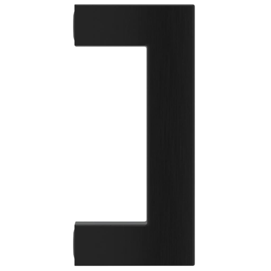 vidaXL Mânere de dulap, 20 buc., negru, 64 mm, oțel inoxidabil