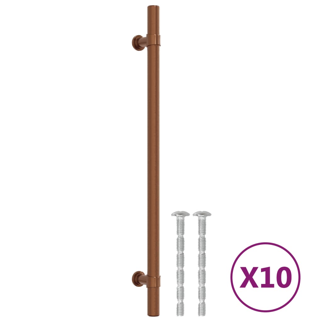 vidaXL Mânere de dulap, 10 buc., bronz, 224 mm, oțel inoxidabil vidaXL Mânere de dulap, 10 buc., bronz, 224 mm, oțel inoxidabil