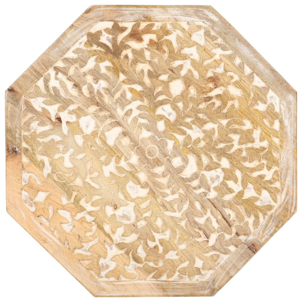 vidaXL Masă laterală, Ø48 cm, lemn masiv de mango