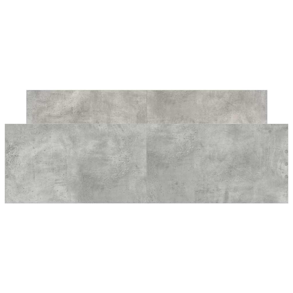 vidaXL Cadru de pat cu tăblie la cap/picioare, gri beton, 140x200 cm vidaXL Cadru de pat cu tăblie la cap/picioare, gri beton, 140x200 cm