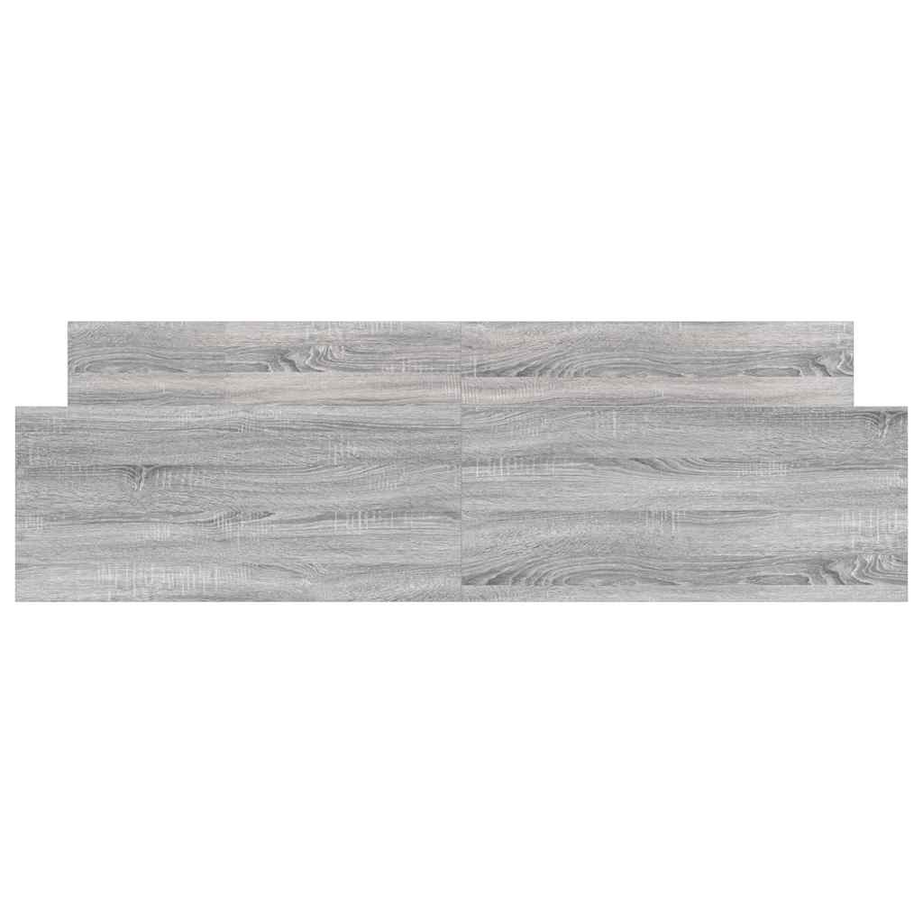 vidaXL Cadru de pat cu tăblie la cap/picioare, gri sonoma, 160x200 cm