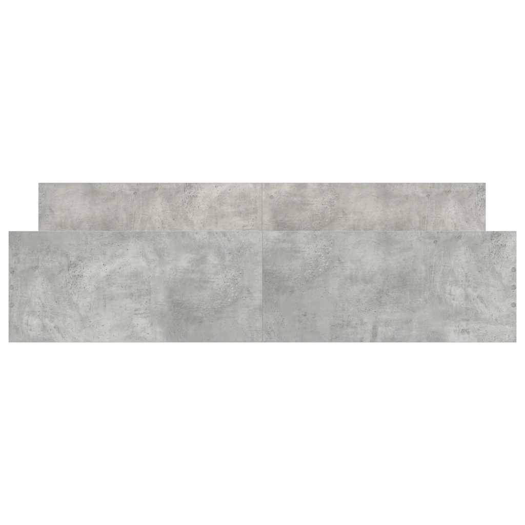 vidaXL Cadru de pat cu tăblie la cap/picioare, gri beton, 180x200 cm vidaXL Cadru de pat cu tăblie la cap/picioare, gri beton, 180x200 cm