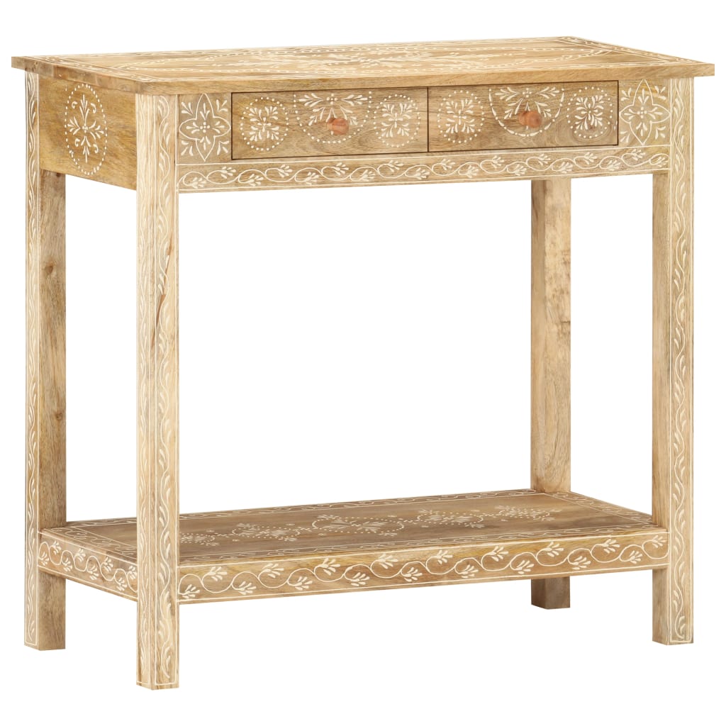 vidaXL Masă consolă, 80 x 35 x 74 cm, lemn masiv de mango vidaXL Masă consolă, 80 x 35 x 74 cm, lemn masiv de mango