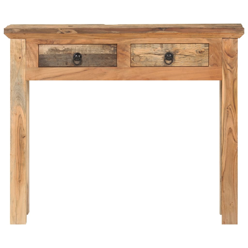 vidaXL Masă consolă 90,5x30x75cm lemn masiv de acacia și lemn reciclat vidaXL Masă consolă 90,5x30x75cm lemn masiv de acacia și lemn reciclat