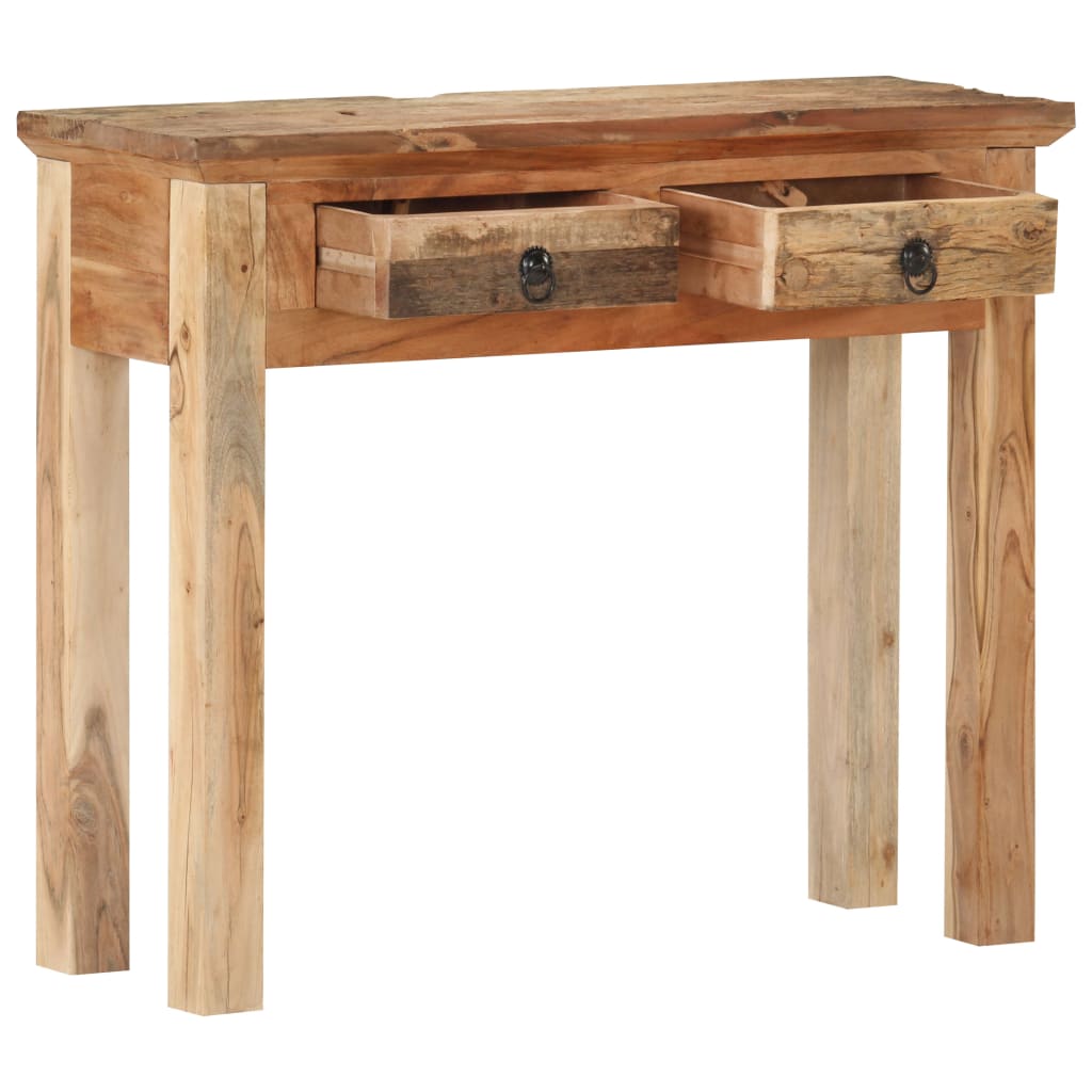 vidaXL Masă consolă 90,5x30x75cm lemn masiv de acacia și lemn reciclat vidaXL Masă consolă 90,5x30x75cm lemn masiv de acacia și lemn reciclat
