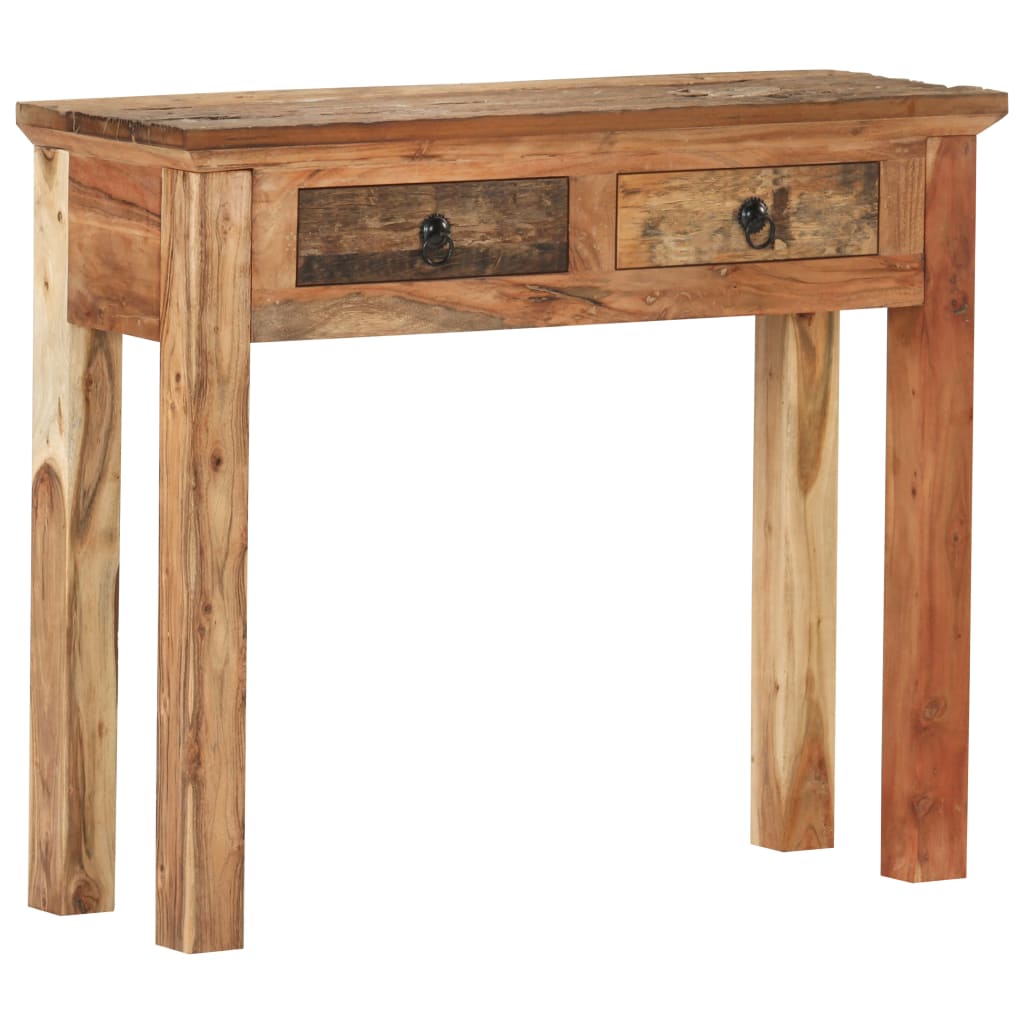 vidaXL Masă consolă 90,5x30x75cm lemn masiv de acacia și lemn reciclat vidaXL Masă consolă 90,5x30x75cm lemn masiv de acacia și lemn reciclat