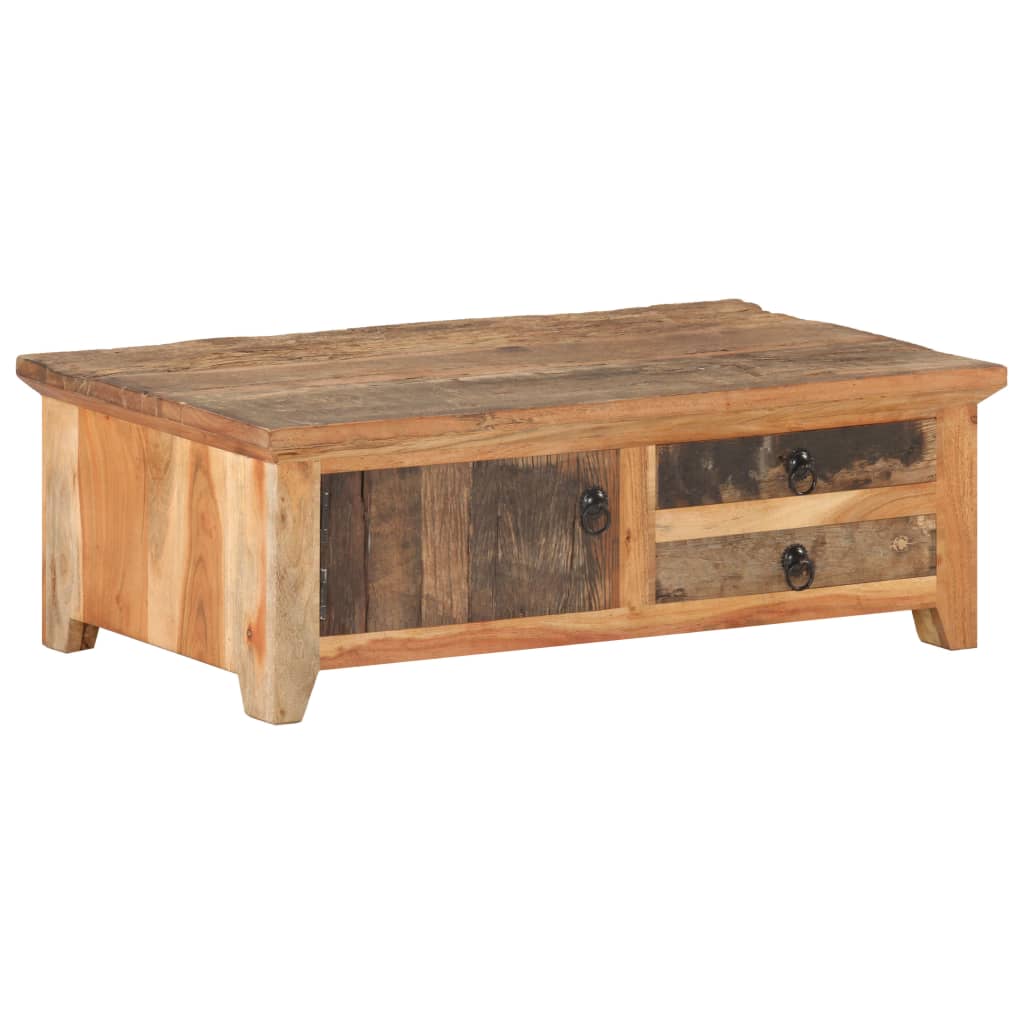 vidaXL Masă de cafea, 90 x 50 x 31 cm, lemn masiv reciclat vidaXL Masă de cafea, 90 x 50 x 31 cm, lemn masiv reciclat