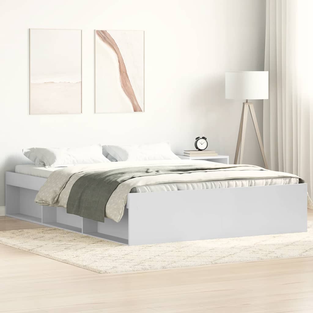 vidaXL Cadru de pat King Size, alb, 150x200 cm vidaXL Cadru de pat King Size, alb, 150x200 cm