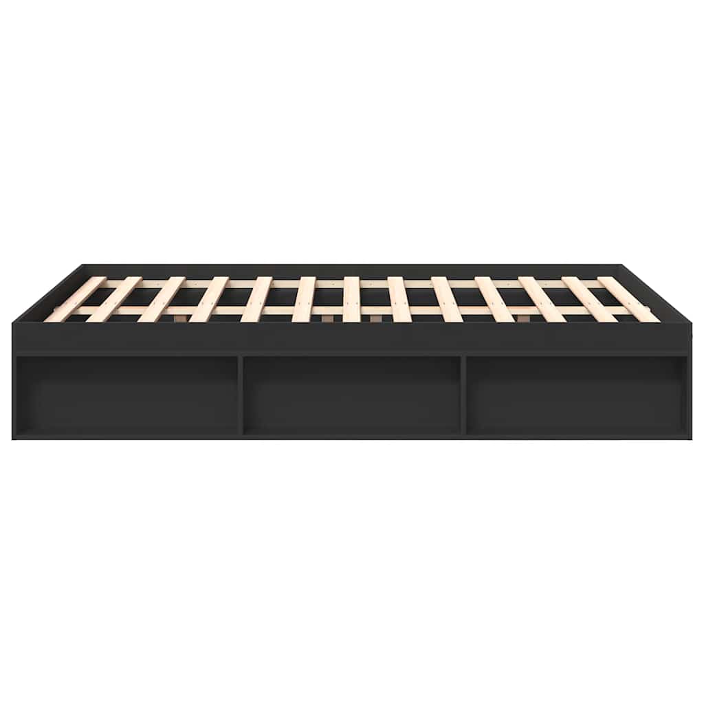 vidaXL Cadru de pat King Size, negru, 150x200 cm vidaXL Cadru de pat King Size, negru, 150x200 cm